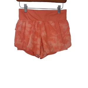 Fabletics Pull On Shorts XS Womens Orange Athletic Wear Bottoms Summer Casual - Picture 1 of 5