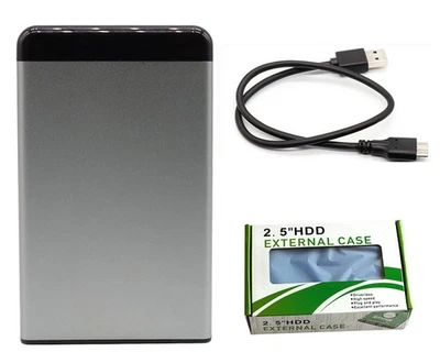 2.5" SATA USB 3.0 Hard Drive Disk HDD SSD Enclosure External Laptop Case - Image 1 of 4