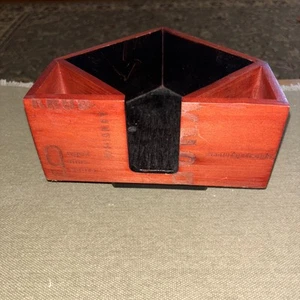 Knob Creek Whiskey Wood Bar Caddy Napkin Straw / Stirrer Holder. - Picture 1 of 7