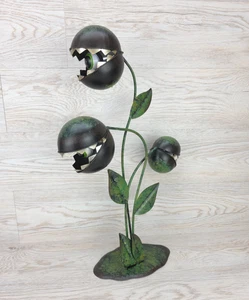 Tk Maxx Halloween pianta denti bulbo oculare alto metallo Venere mosca 50 cm grande - Foto 1 di 5
