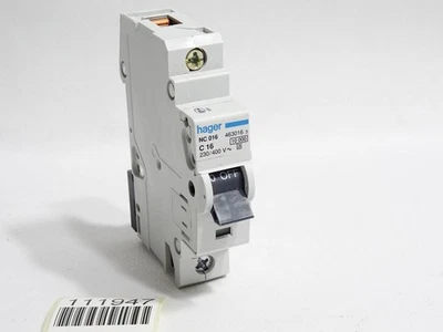 Hager NC016 C16 463016 Leitungsschutzschalter / Unbenutzt - Image 1 of 4