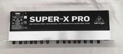 BEHRINGER CX3400 SuperX Pro | Stereo 2/3-Way Mono 4-Way Crossover Good Condition - Image 1 of 4