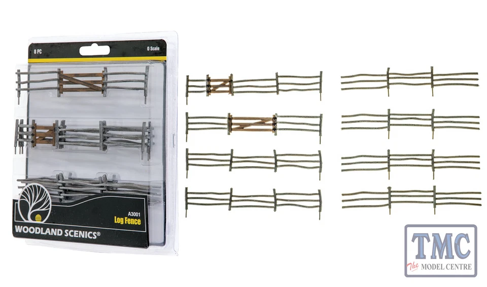 A3001 Woodland Scenics O Scale Split Rail Fence - Image 1 of 1