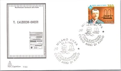 Italy FDC 1993 - One Hundred Years of Radio - Milan - F42106 - Image 1 of 2