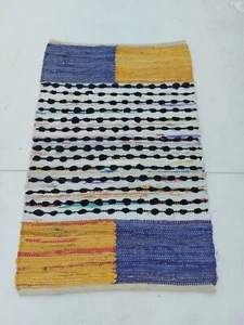 Multi Rug Door Mat Reversible Mats Yoga Beach Mat Chindi Carpet Floor Area Rugs - Picture 1 of 5