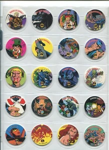 1993 Skybox SkyCaps DC Comics Batman Pogs 1-54 Plus 5 Foil Insert Pogs - Picture 1 of 3