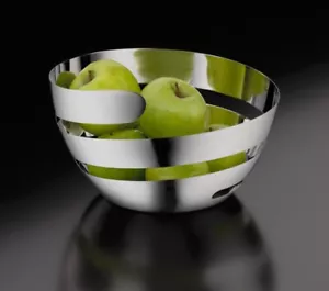Touch Of Modern Peel Bowl 10" WMF Stainless Steel Art Fruit Bowl - Picture 1 of 8
