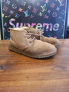 UGG Neumel Dark Brown Chukka Boots Lined Slippers (S/N 3236) Men’s Size 11  - Picture 1 of 12