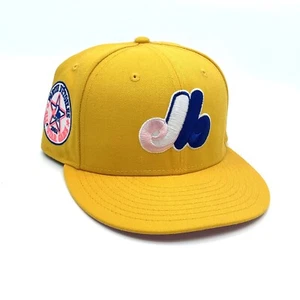 New W/O Tags Montreal Expos x Hat Club “Pink Lemonade” New Era Fitted Hat 7 5/8 - Picture 1 of 5