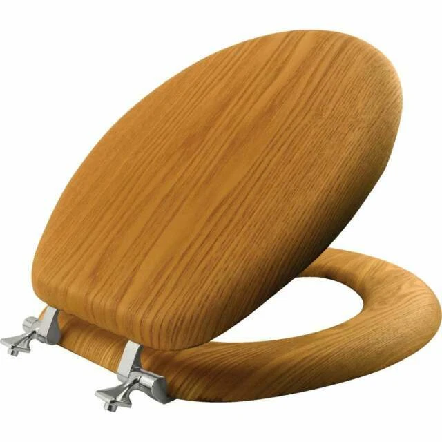 Mayfair 9601CP 378 Veneer Toilet Seat - Natural Oak