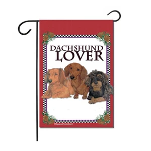 Dachshund Garden Flag Double Sided 12" x 17" - Picture 1 of 1