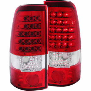ANZO For GMC Sierra 2500 HD Classic 2007 Tail Lights LED Red/Clear