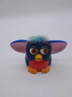 Juguete Happy Meal Vintage McDonald's FURBY 1998 Azul Rojo Movimiento de Orejas y Ojos FUNCIONA Foto 1 de 4