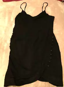 Entro Black Camisole Wrap Dress Size Large - Picture 1 of 3