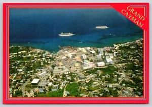 Postcard Cruises Ships of the Coast of the Grand Cayman Islands - Picture 1 of 2