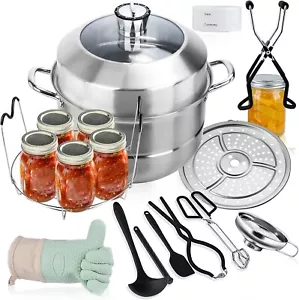 Canning Pot Canning supplies starter kit Stainless Steel Canning Tool Kit Water - Picture 1 of 8