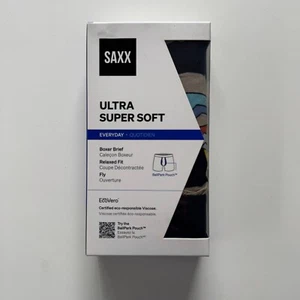 SAXX Everyday Boxer Brief Ultra Super Soft Mens XL Relaxed Fit Mountain Graphic - Picture 1 of 6