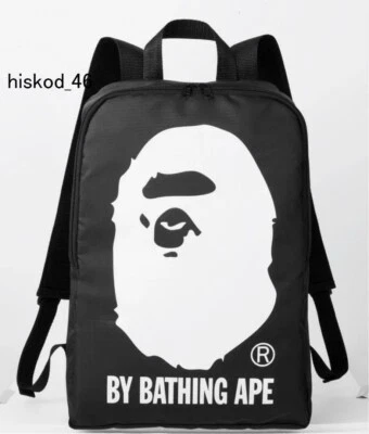 Mochila A BATHING APE BAPE Bolso Cara Mono Negro Colección Mook Libro Apéndice  Foto 1 de 4
