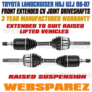 2 Extended CV Joint Drive Shaft for Toyota Landcruiser HDJ100 UZJ100 100 Series, - Picture 1 of 1