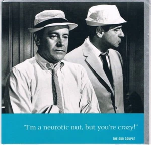 Art Group Greetings Card Picture The Odd couple Film Jack Lemmon Walter Matthau - Bild 1 von 1
