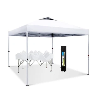 10x10 ft EZ Pop Up Canopy Tent Wedding Party Tent Portable Folding Canopy Gazebo - Picture 1 of 8