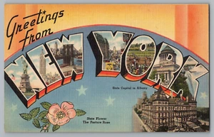 Postcard Greetings From New York, Large Letter - Picture 1 of 2