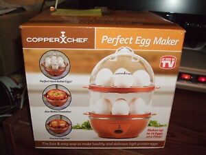 Copper Chef Perfect Egg Maker Electric Makes 14 Eggs New Open Box