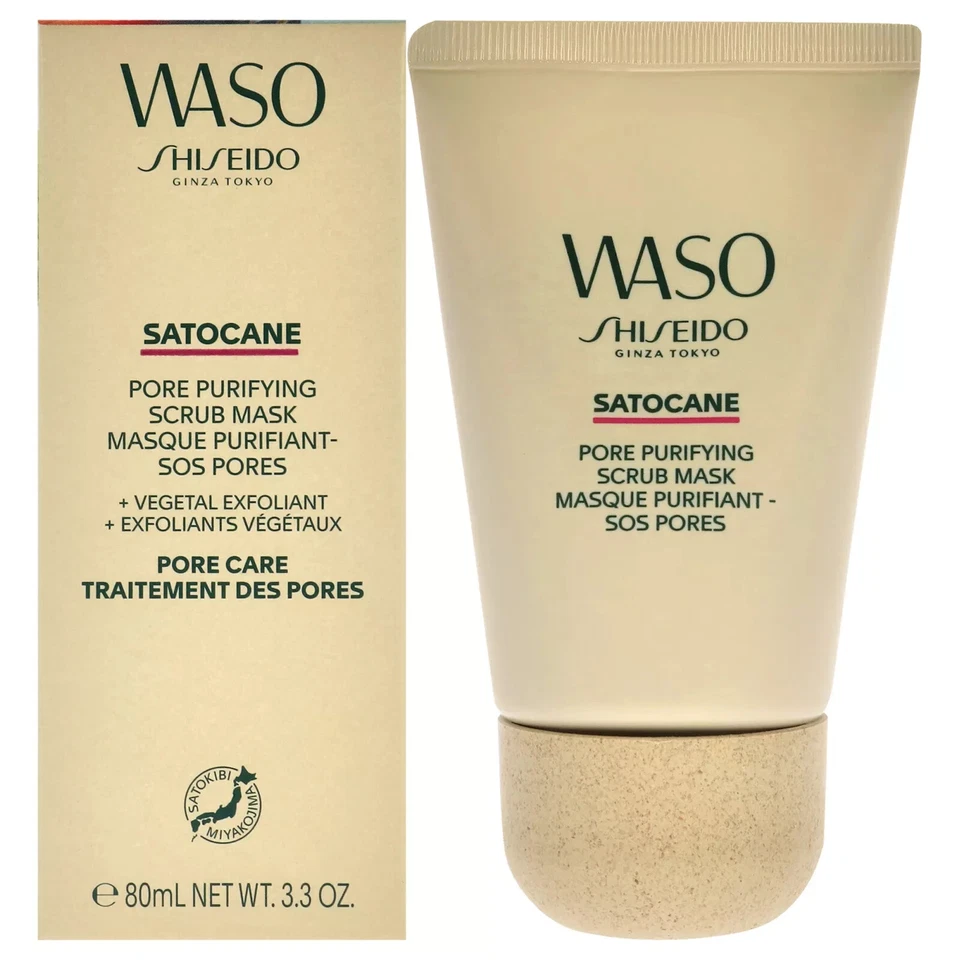 Shiseido Waso Satocane Pore Purifying Scrub Mask 3.3oz / 80ml  NEW in retail BOX - Image 1 of 1