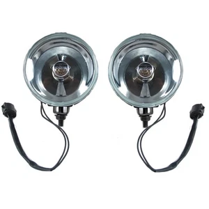 1987-1993 Ford Mustang GT Euro Clear Complete Fog Lights Lamps w/ H3 Bulbs Pair - Picture 1 of 1