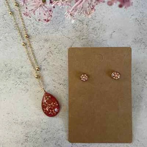 Stern Anhänger Halskette und Ohrring Set - Bild 1 von 5