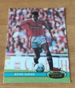 Topps Stadium Club 1992 Card NO 110 Ryan Giggs Manchester United Rookie (NM) - Picture 1 of 2
