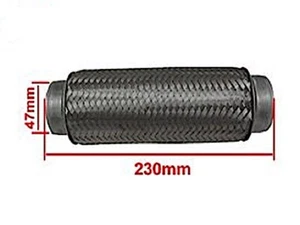 47 x 230 mm Flexrohr Flexstück Flexibler Anschluss für Auspuffanlage Hosenstück - Bild 1 von 1