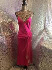 Cinq A Sept Kalena Hot Pink Silk Dress With Crystals Sz 4 AUTHENTIC NWT 