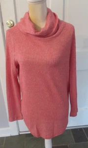 St John’s Bay rosa/weiß bunt Strick Tunika Wasserfallausschnitt Pullover Pulli Gr. M - Bild 1 von 4