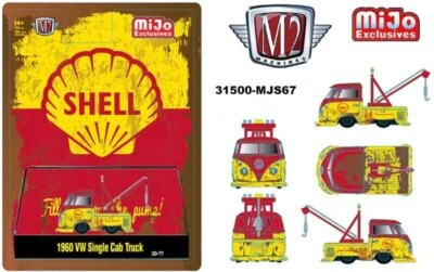 VW Volkswagen T1 Bus - Tow Truck - weathered 1960 - SHELL - M2 1:64 - Bild 1 von 4