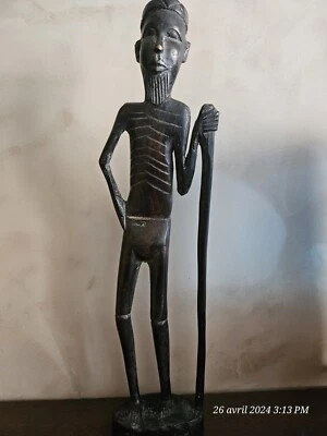 statuette africaine en bois art africain   - Photo 1/4