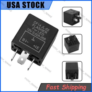 3 Pin Adjustable LED Flasher Relay Fix FOR Turn Signal Blinker CF14 CF-14 EP35 - Picture 1 of 11