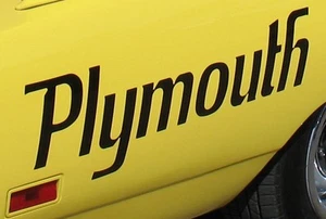 Paquete de calcomanías de cuarto de panel Plymouth Superbird 1970 en brillo negro Mopar nuevo - Imagen 1 de 1