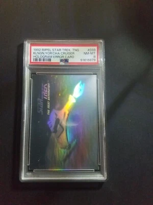 1992 Impel Star Trek Klingon Cruiser Hologram Error #033 PSA 8 - Image 1 of 2