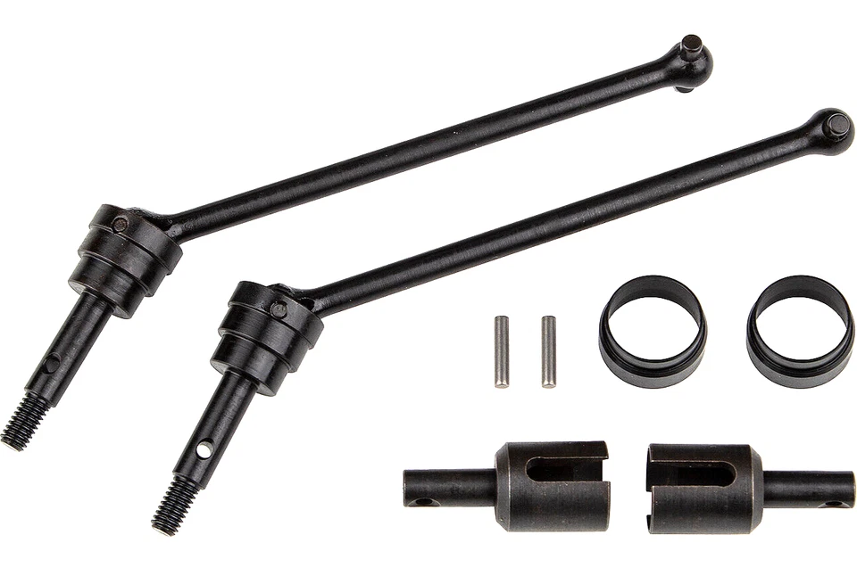 Team Associated 25847 Rival MT10 Metal Front CVA Driveshaft Upgrade Set - Image 1 of 1