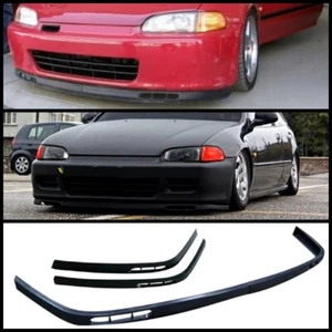For Honda Civic EG Laguna Lip Front Bumper Splitter Spoiler Euro Lip 2 Pcs - Picture 1 of 5