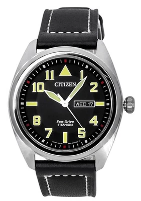Citizen Eco-Drive Garrison Super Titanium Black Dial BM8560-29E 100M Men's Watch - image 1 of 4