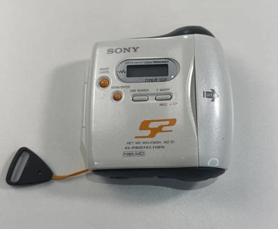 Sony MZ-S1 Net MD Sports Walkman MiniDisc Player Recorder G Protection Tested - Image 1 of 4
