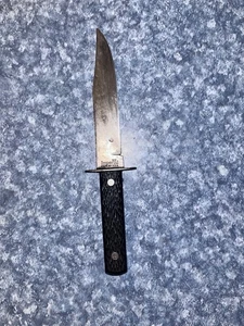 Vintage Imperial U.S.A. Black Plastic Handled Hunting Knife - Picture 1 of 3