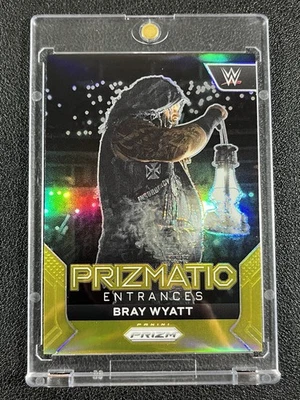 2024 Panini Prizm WWE #4 Bray Wyatt Prizmatic Entrances TRUE Gold /10 - Image 1 of 2