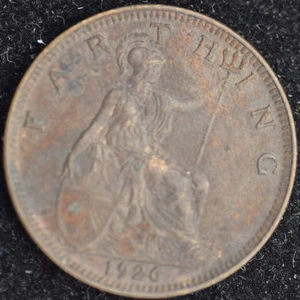 Großbritannien Farthing von 1926, High-End fast unzirkuliert - Glanz! - Bild 1 von 2