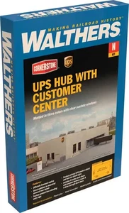 Walthers 933-3863 N scale UPS Store (R) with customer center plastic kit - Picture 1 of 2