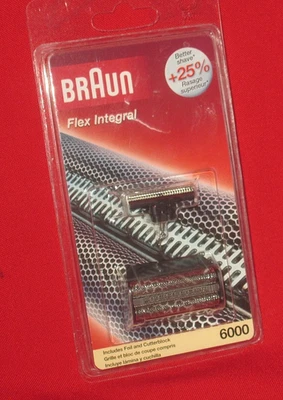 Cuchillas integrales Braun Flex nuevas en paquete sellado - 6000 Foto 1 de 3