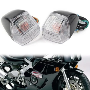 Pair Turn Signal Light Clear Lense Fit HONDA CBR250RR MC22 CBR400RR NC29 - Picture 1 of 7