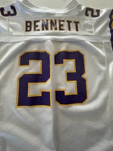 Vintage Minnesota Vikings #23 Bennett Reebok On Field Trikot Jugend Jungen Größe XL weiß - Bild 1 von 10